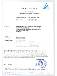 TÜV Sertifikası